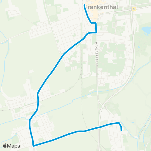 VRN Frankenthal Flomersheim - Eppstein - Studernheim map