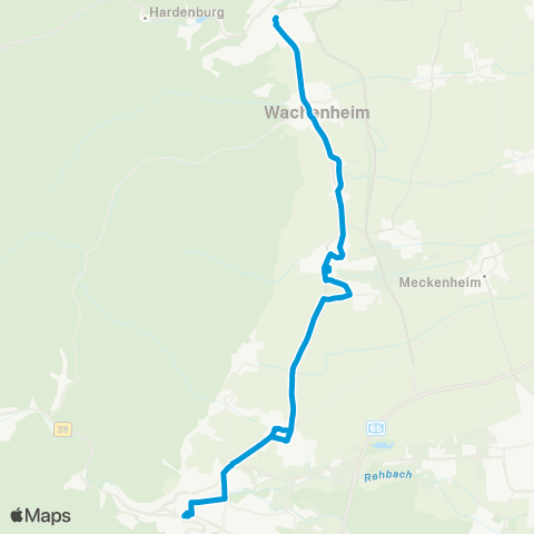 VRN Mittelhaardt: Neustadt - Verbandsgem.Deidesheim / Wachenheim - Bad Dürkheim map