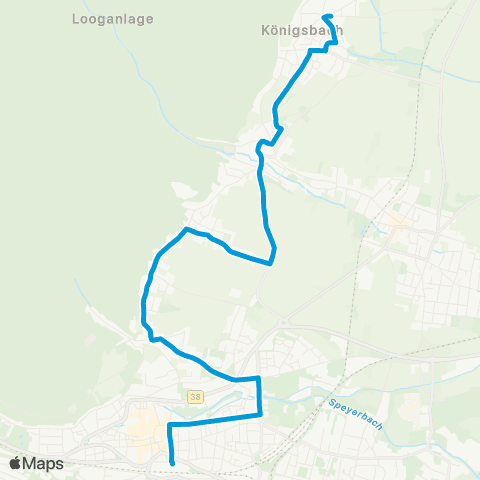 VRN Neustadt Neustadt Hbf - Haardt - Gimmeldingen - Königsbach map