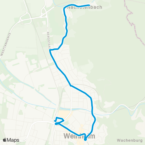 VRN Weinheim Weinheim - Weiler Nächstenbach map