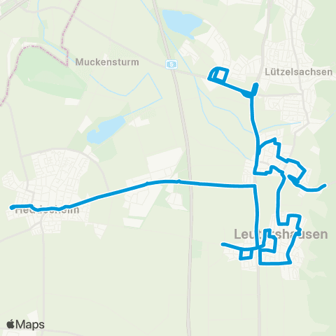 VRN Hirschberg Heddesheim - Leutershausen - Großsachsen map