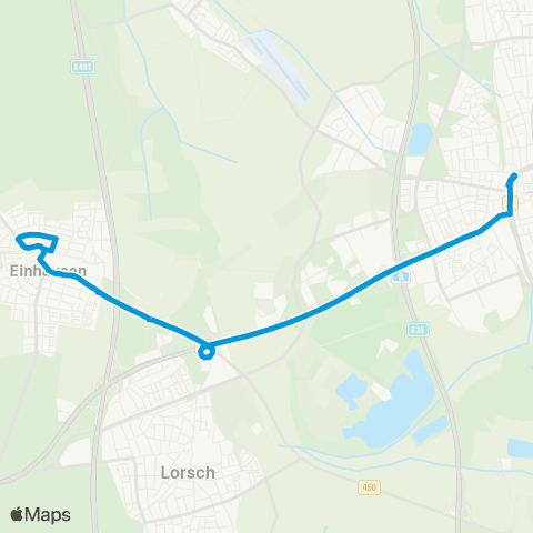 VRN Einhausen Bensheim - Einhausen map
