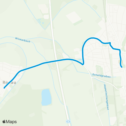 VRN Zwingenberg Stadtpark - Zwingenberg Bf. - Rodau map