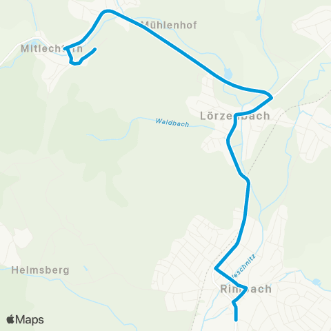 VRN Rimbach Rimbach - Lauten-Weschnitz - Mitlechtern map