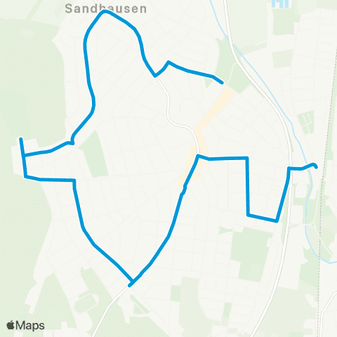 VRN Sandhausen Leimbachring - Lebenshilfe - Schillerstr. - Raths. - St.Ilgen Bf map