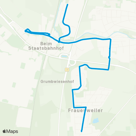 VRN Wiesloch Frauenweiler - Gewerbegeb. Sandpfad - Bf DB - Gewerbegeb. Weinäcker map