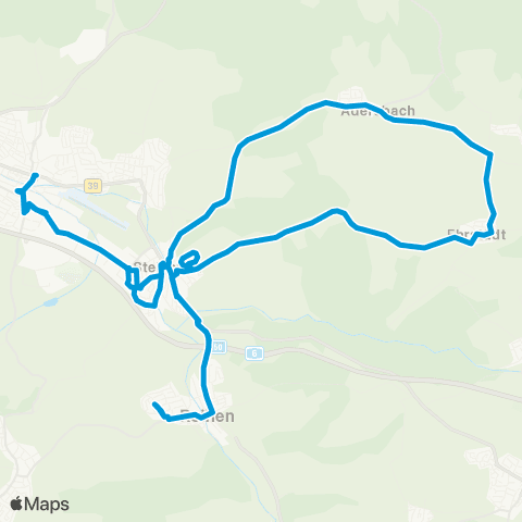 VRN Sinsheim Sinsheim - Steinsfurt - Adersbach - Ehrstädt - Reihen map