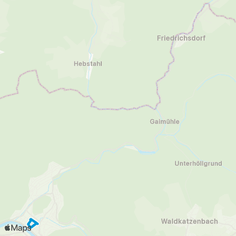 VRN Eberbach Bahnhof - Gaimühle - Friedrichsdorf  und zurück map