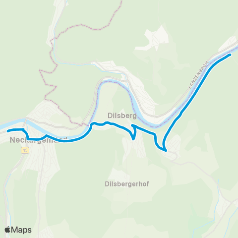 VRN Neckargemünd Neckargem. / Rainbach-Dilsberg / Mückenloch / Neckarhäuserhof map