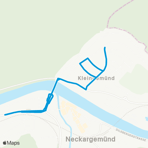 VRN Neckargemünd Neckargemünd Bf - Kleingemünd - und zurück map