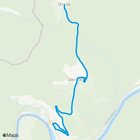 VRN Stadtverkehr Neckarsteinach Grein - Darsberg - Neckarsteinach - und zurück map