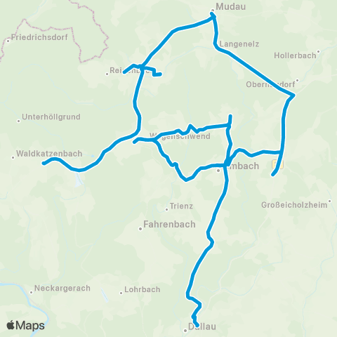 VRN Neckar-Odenwald Elztal - Limbach - Mudau - Waldbrunn map