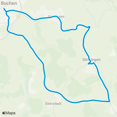 VRN Neckar-Odenwald Buchen - Götzingen - Eberstadt - Buchen map
