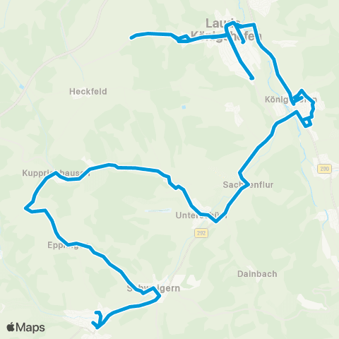 Verkehrsverbund Rhein-Neckar Lauda - Boxberg map