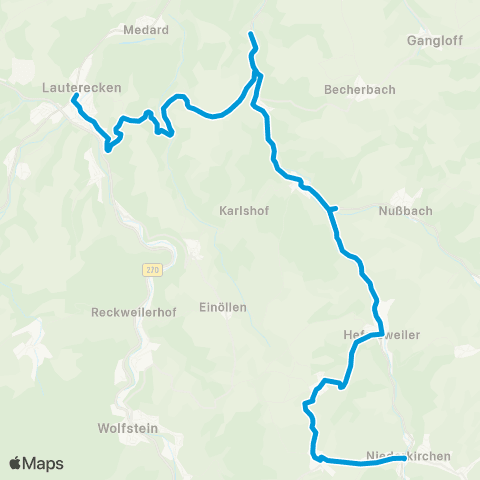 VRN Niederkirchen - Nußbach - Reipoltskirchen - Ginsweiler - Adenbach - Odenbach map