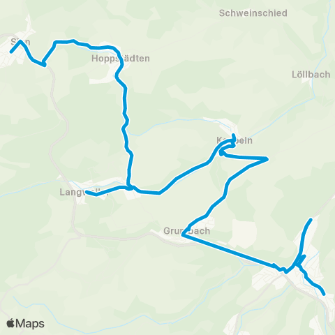 VRN Lauterecken - Grumbach - Windhof - Kappeln - Merzweiler - Hoppstädten - Sien map