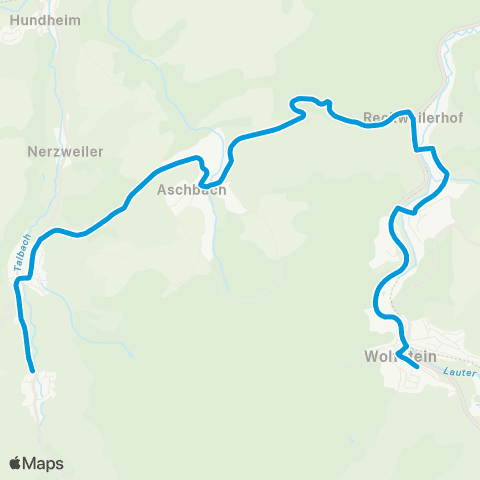 VRN Wolfstein - Oberweiler - Tiefenbach - Hinzweiler - Oberweiler im Tal map