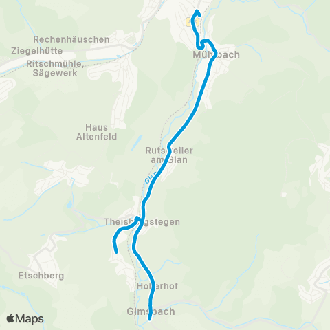 VRN Altenglan - Mühlbach - Rutsweiler - Godelhausen - Gimsbach map
