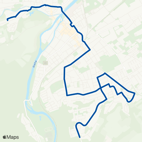 Rhein-Nahe Nahverkehrsverbund GmbH Bad Kreuznach Agnesienberg - Bahnhof - Kuhberg map