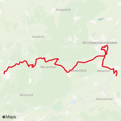 Reisedienst Krauss & Wolff Reisen GmbH Kirchheimbolanden - Dannenfels - Rockenhausen map