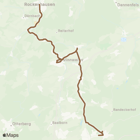 Reisedienst Krauss & Wolff Reisen GmbH Winnweiler - Rockenhausen - Alsenz map