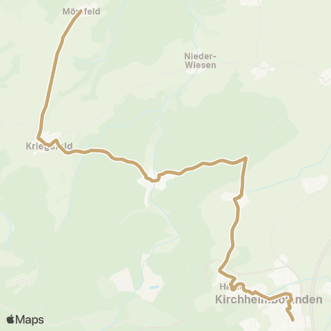 Reisedienst Krauss & Wolff Reisen GmbH Kirchheimbolanden - Kriegsfeld - Alsenz map