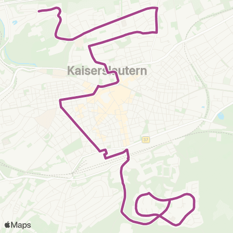 Stadtwerke Kaiserslautern Verkehrs-AG Sonnenberg - Stadtmitte - Hauptbahnhof - Betzenberg map