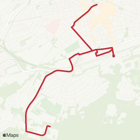 Stadtwerke Kaiserslautern Verkehrs-AG KL Stadtmitte - Hbf - Universität map