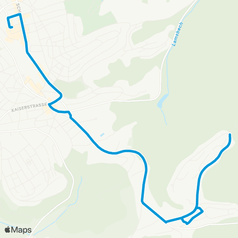 Verkehrsverbund Rhein-Neckar PS Exerzierplatz - Ruhbank (Platte) map