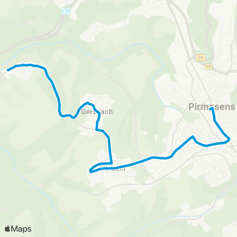 Verkehrsverbund Rhein-Neckar PS Exerzierplatz - Winzeln - Gersbach - Windsberg map