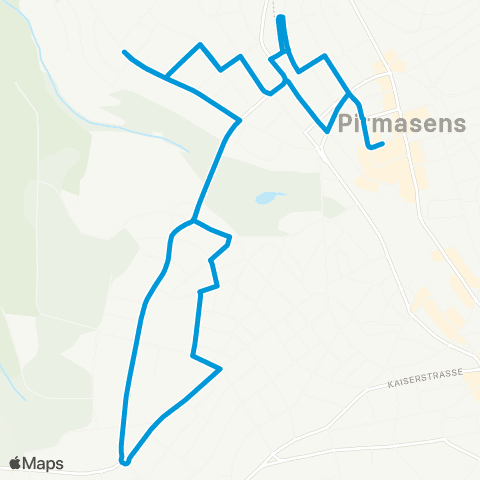 Verkehrsverbund Rhein-Neckar PS Exerzierplatz - Wormser Straße - Exerzierplatz map