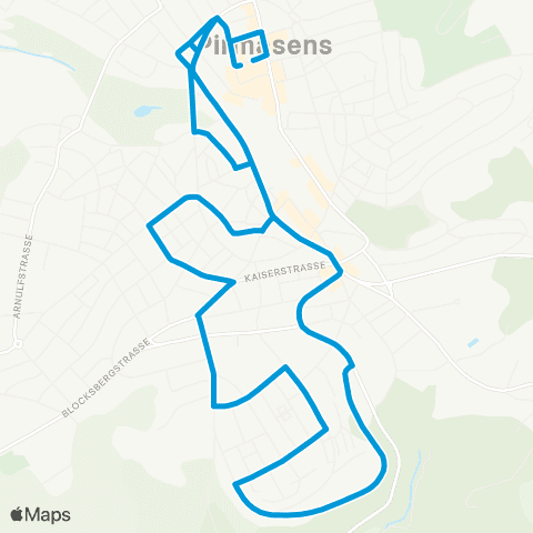 Verkehrsverbund Rhein-Neckar PS Exerzierplatz - Innweg map