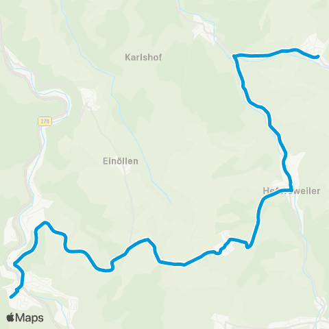 Verkehrsverbund Rhein-Neckar Wolfstein - Hefersweiler - Nußbach - Reipoltskirchen map