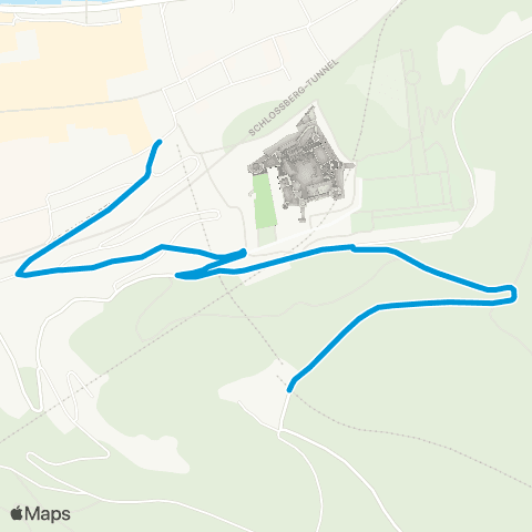 Heidelberger Straßen- und Bergbahn GmbH Bergbahn Winterfahrplan map