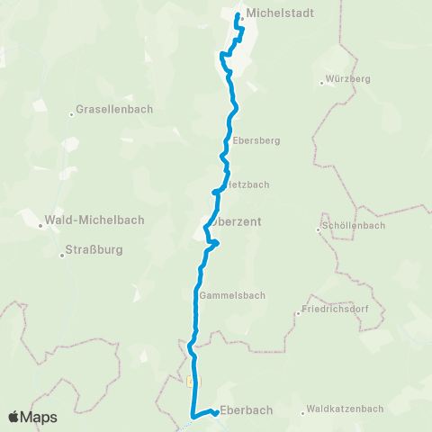 VRN NaTourBus Eberbach - Beerfelden - Erbach - Michelstadt map