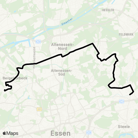 VRR RS Mitte - Hasten - W-Cronenfeld - Hahnerberg - Universität - Wuppertal-Elberfeld Mitte map