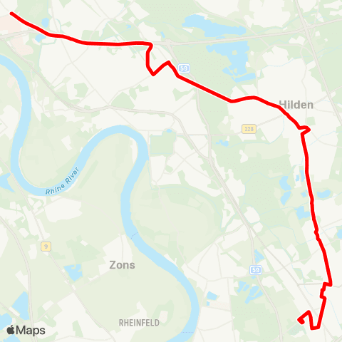 VRR E-Wagen: Lennep - Gesamtschule Hohenhagen map