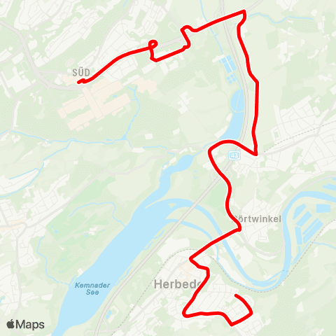 VRR BO-Querenburg - WIT-Heven - Herbede map