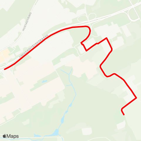 VRR Bochum Kalwes - Ruhr-Universität map