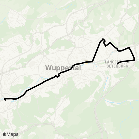 VRR Rhein-Ruhr-Zentrum - Heißen - Oppspring - Mülheim Stadtmitte map