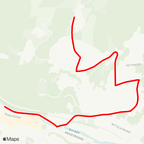 VRR Kämpershausweg - Ennepetal Bus Bf map