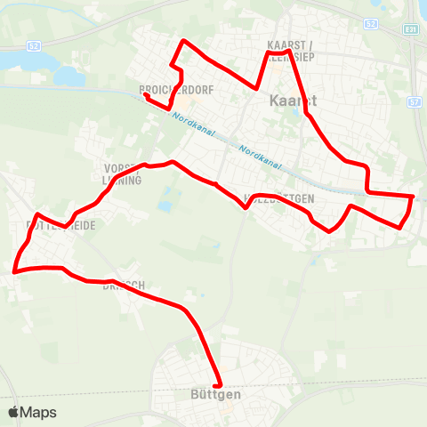 VRR Am Hoverkamp - HOlzbüttgen / Vorst - Büttgen map