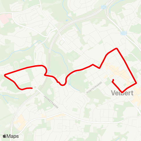 VRR Velbert Birther Kreisel - Velbert ZOB map