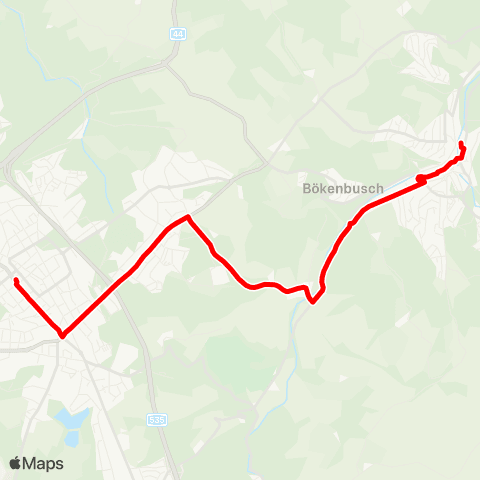 VRR Velbert Langenberg Bf - Velbert ZOB map