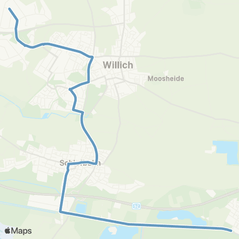 VRR Kaarst Kaarster See - Willich Münchheide map