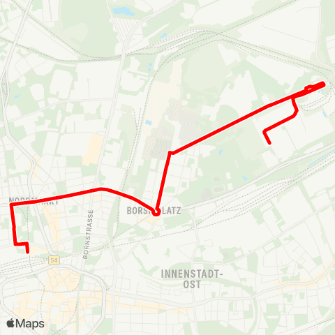 VRR Borsigplatz - Brackeler Str. / Logistik.Whütte map