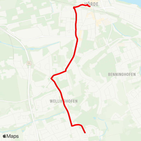VRR DO-Hörde Bf - Godefriedstraße map