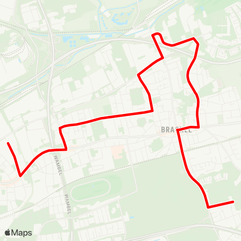 VRR Alte Straße - Funkturmsiedlung map