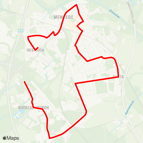 VRR Göllenkamp - Auf dem Brauck map