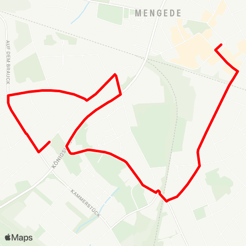 VRR Auf dem Brauck - Mengede Markt map